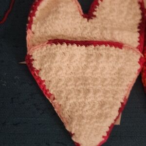 Handmade Heart-Shaped Crochet Potholder